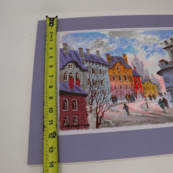 Anatole Krasnyansky “Gdansk" City Square, Hand Signed, Limited Edition Serigraph - Picture 7 of 8